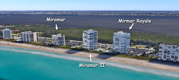 The Miramar condos of Hutchinson Island in Jensen Beach Florida