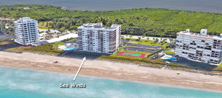 Sea Winds condos on Hutchinson Island in Jensen Beach Florida